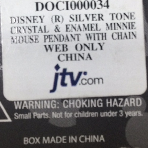 Minnie Mouse Silver Plated Pendant & Necklace - Picture 8 of 9